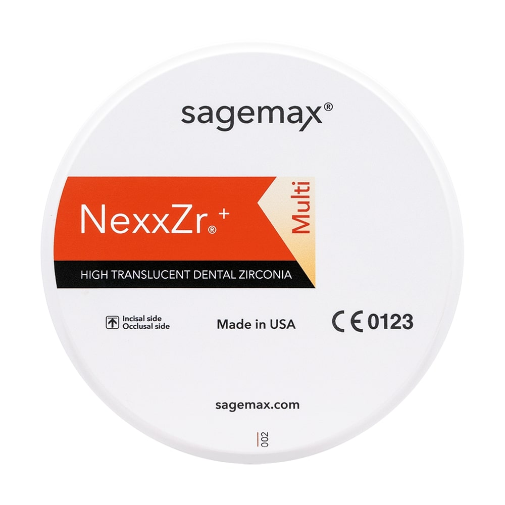 Disques de Zircone Sagemax Nexxzr Plus Multi